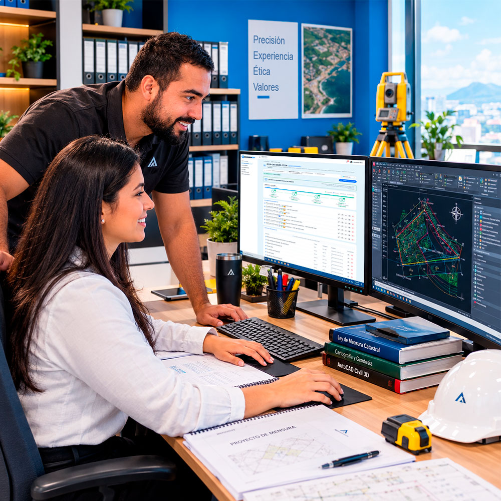 Oficina de agrimensura utilizando GeodesiaPro